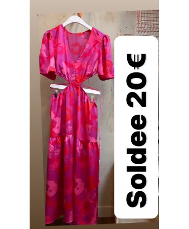 ROBE FUSCHIA DOS ECHANCRE